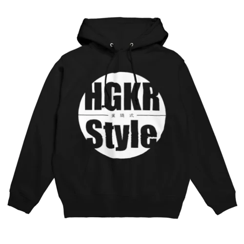 葉隠式ロゴ白 Hoodie