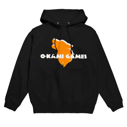 O-KAMI GAMES オレンジロゴ  パーカー