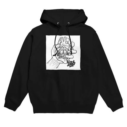 絶体絶命(白枠バージョン)前面印刷 Hoodie