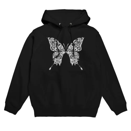 Butterfly (White) パーカー