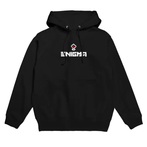 ENIGMA シンボル＋白ロゴ Hoodie