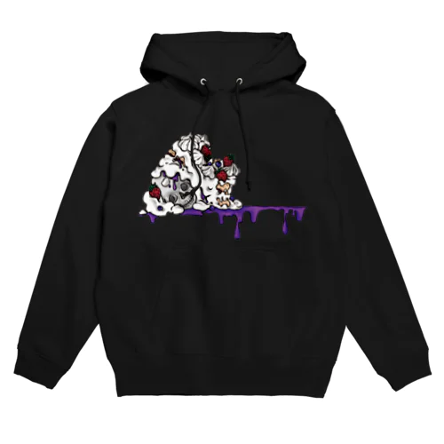 ショートケーキ髑髏添え Hoodie