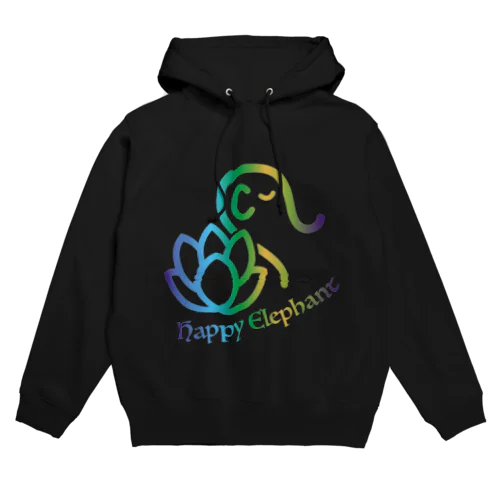 Happy Elephant(マルチブルー） Hoodie