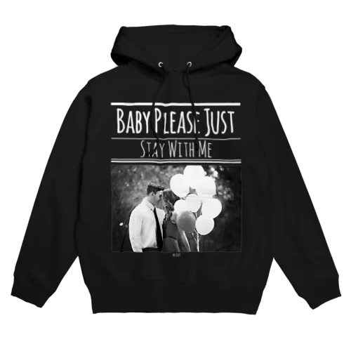 レトロなモノトーンコーデ ｢Stay With Me｣ Hoodie