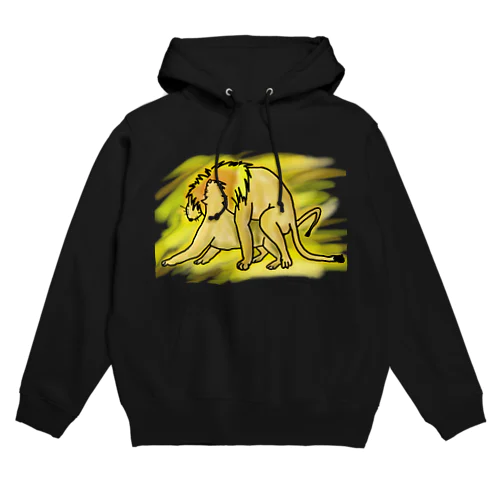 Love・ライオン背面デザイン白色バージョン Hoodie