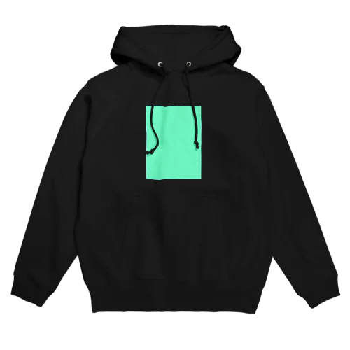 エメラルドグリーン　長方形 Hoodie