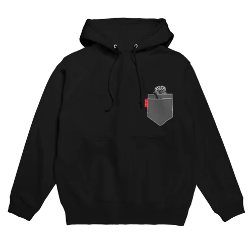 ひょっこりレオパ　ブラックバージョン Hoodie