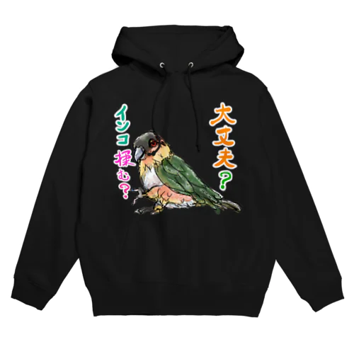 大丈夫？インコ揉む？ Hoodie