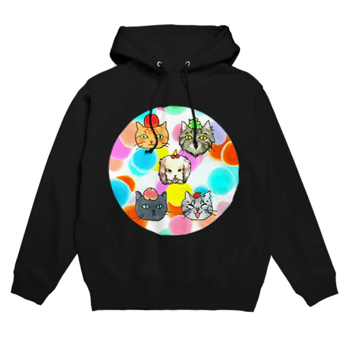 猫ちゃん😺兎ちゃん🐰のフルーツ狩り Hoodie