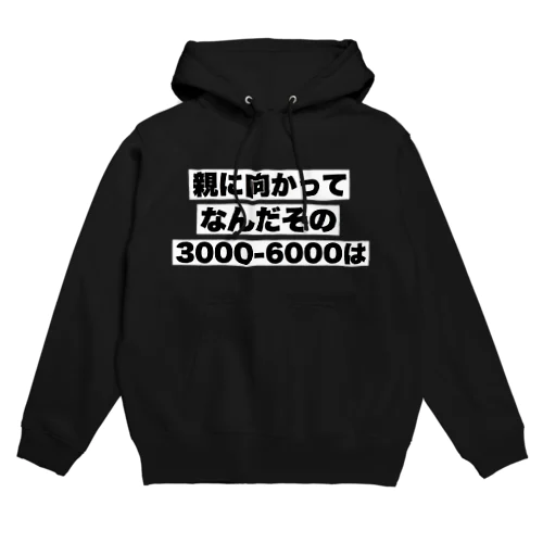 親に向かってなんだその3000-6000は パーカー