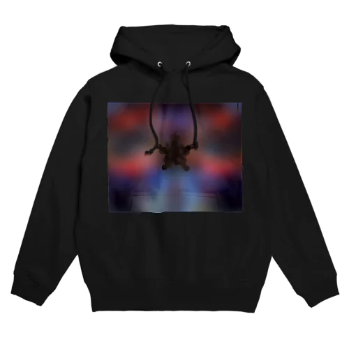 ブラックバブルスターぼんやり Hoodie