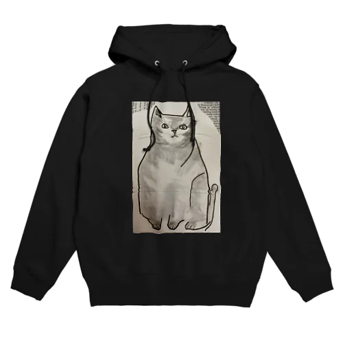 落ち着きのある猫 Hoodie