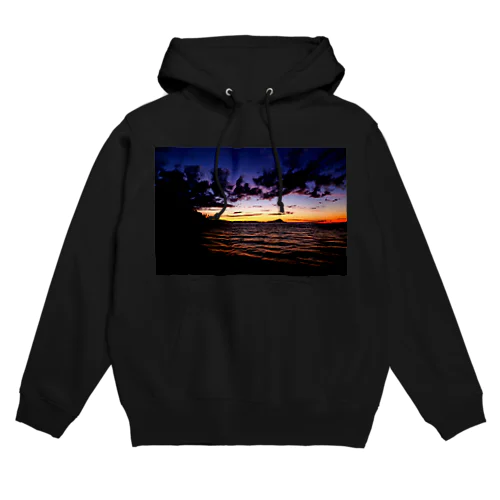 夕焼けの海 Hoodie