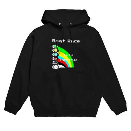 ドット絵 ボートレース 【白文字ver.】 Hoodie