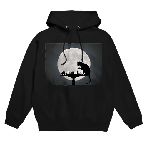 猫とネズミのチェス Hoodie