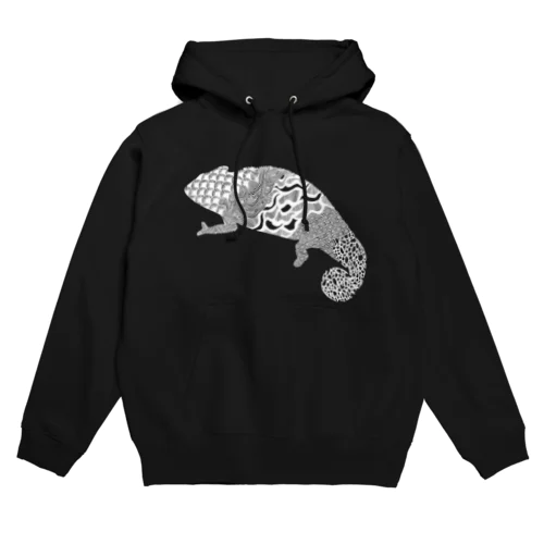 パンサーカメレオン白 Hoodie