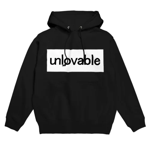 unlovable square Hoodie