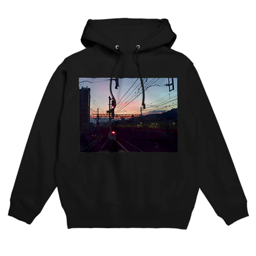 電車の信号 Hoodie