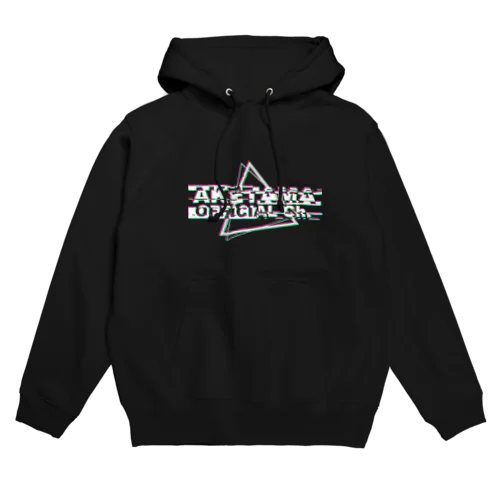 あけたま_グリッチ(白) Hoodie