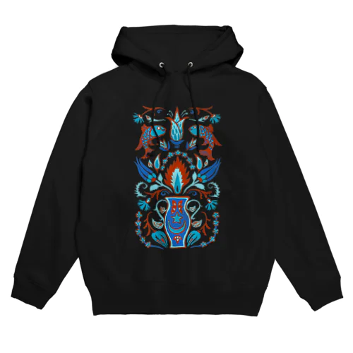 🇹🇷トルコのイズニックタイル【ターコイズ】 Hoodie