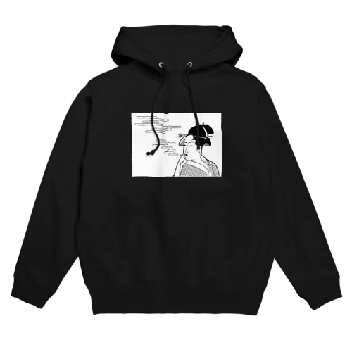 タバコをふかす女 Hoodie