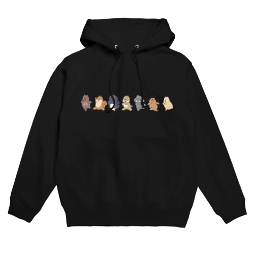 走るよ7匹 Hoodie