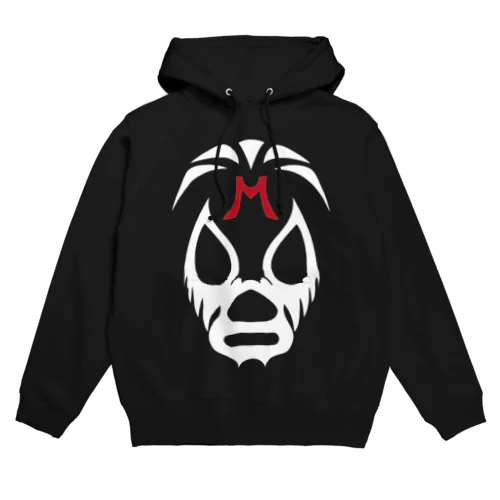 MIL MASCARAS MASK-ミル・マスカラスマスク 白ロゴ Hoodie