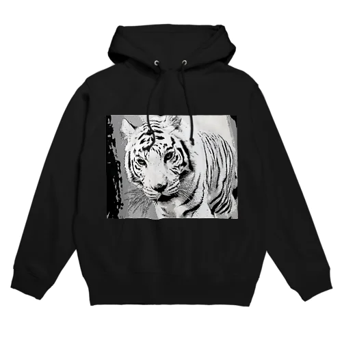 ホワイトタイガー Hoodie