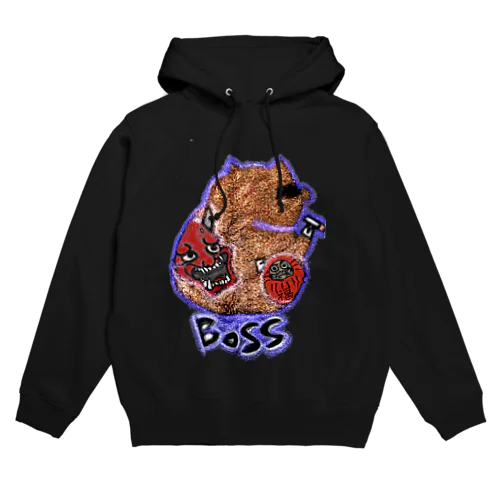 キラキラBOSS豚くん Hoodie