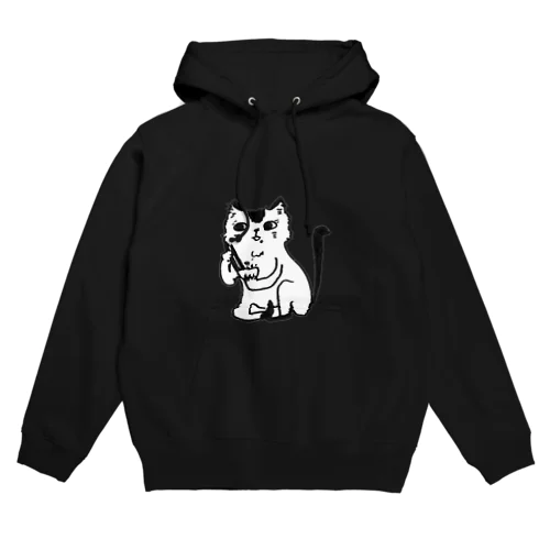 惰性でカリカリを食べるネコ Hoodie