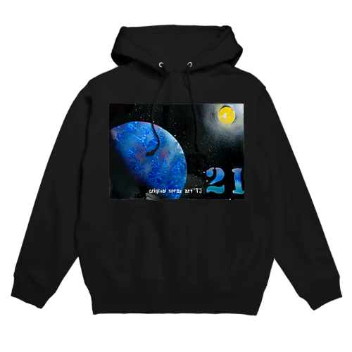 【NO. 21 cell  healing〜original spray art〜】 Hoodie