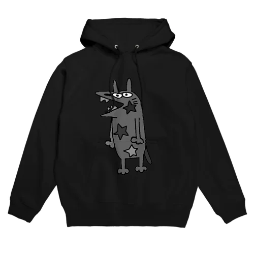 やべえ柄のキテレツねこ星モノトーン Hoodie