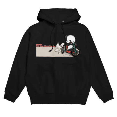 【パンダ】三輪車に乗るポンちゃん Hoodie