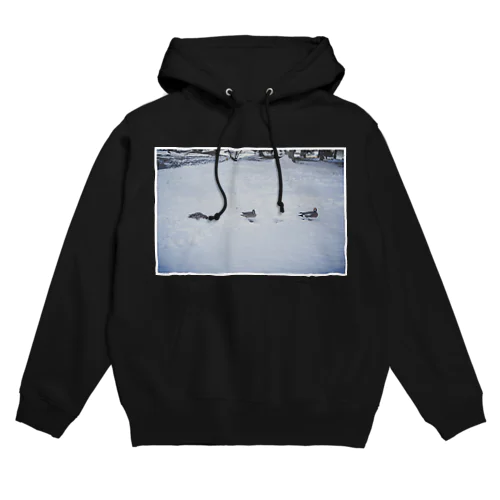 鴨の親子かも Hoodie