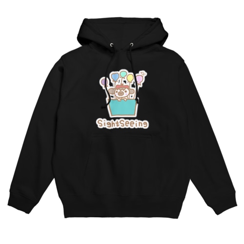 気球旅行に行くかしこい君 Hoodie