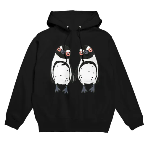 手繋ぎケープペンギンのカップル🐧❤️🐧 Hoodie