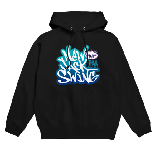 New Jack Swing blue  パーカー