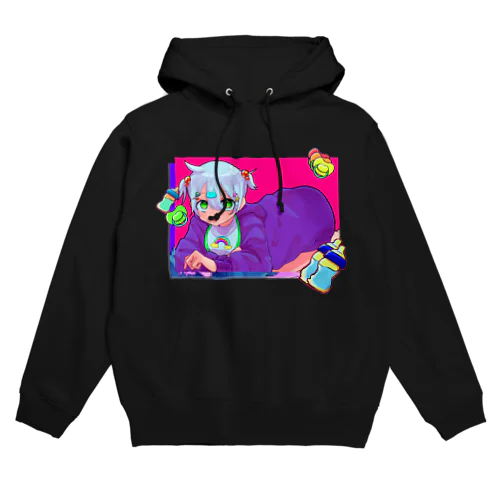 レインボーよだれかけちゃん Hoodie