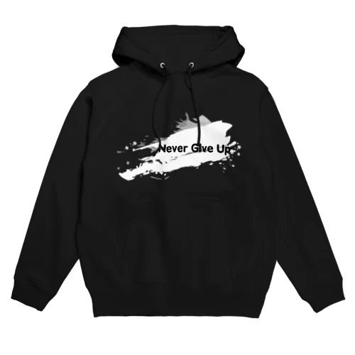 Never Give Up-1(文字黒) Hoodie