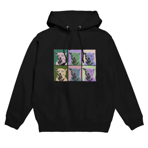 目が死んでない犬 Hoodie