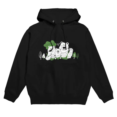 くま親子のランチタイム Hoodie