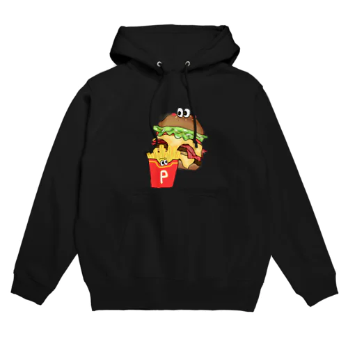 Wチーズベーコンレタスバーガーセット Hoodie