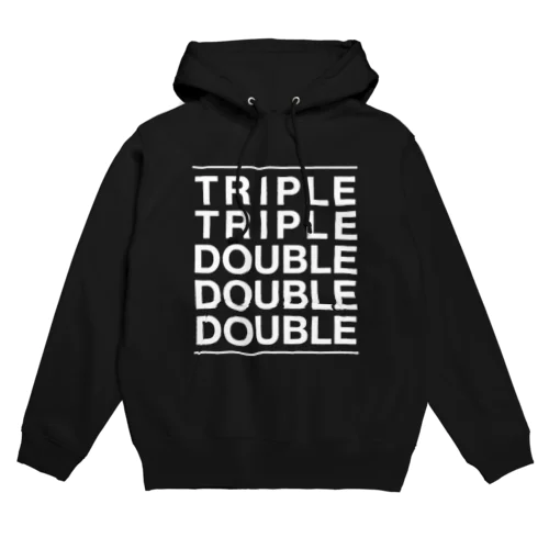 T2D3（白プリント）カットソー Hoodie