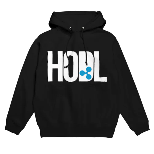 HODL XRP white font Hoodie