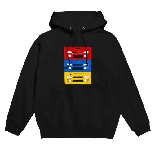 前・中・後期3色六連星ラリーカー初代 Hoodie