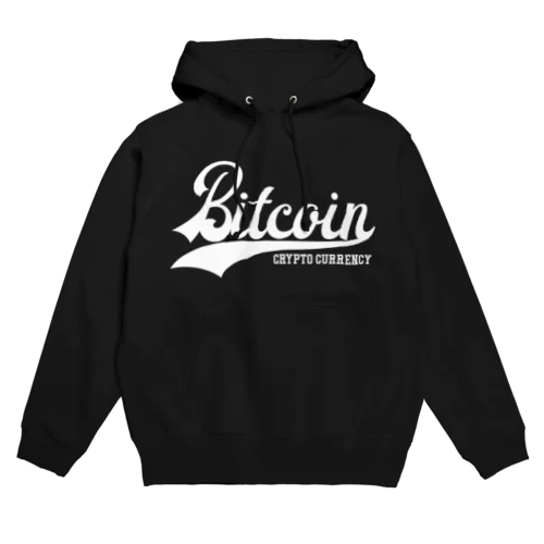 bitcoin #2 white font Hoodie