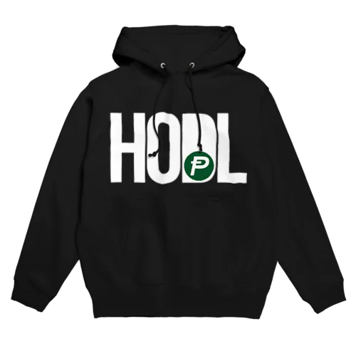 HODL POT whitefont パーカー