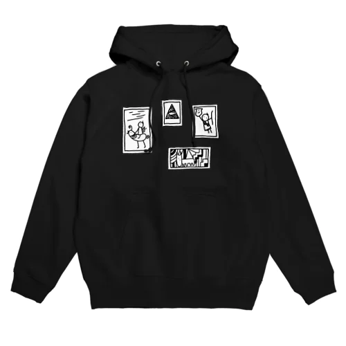 古代の謎展(白黒) Hoodie