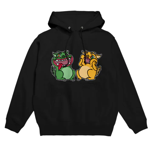 狛犬ちゃんのにらめっこ Hoodie