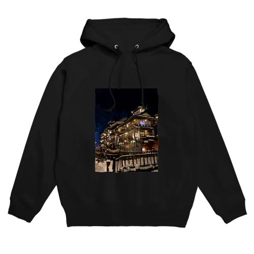 冬の銀山温泉 Hoodie